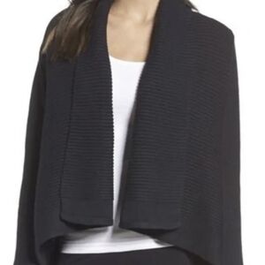 UGG Women's Black Ribbed Cardigan